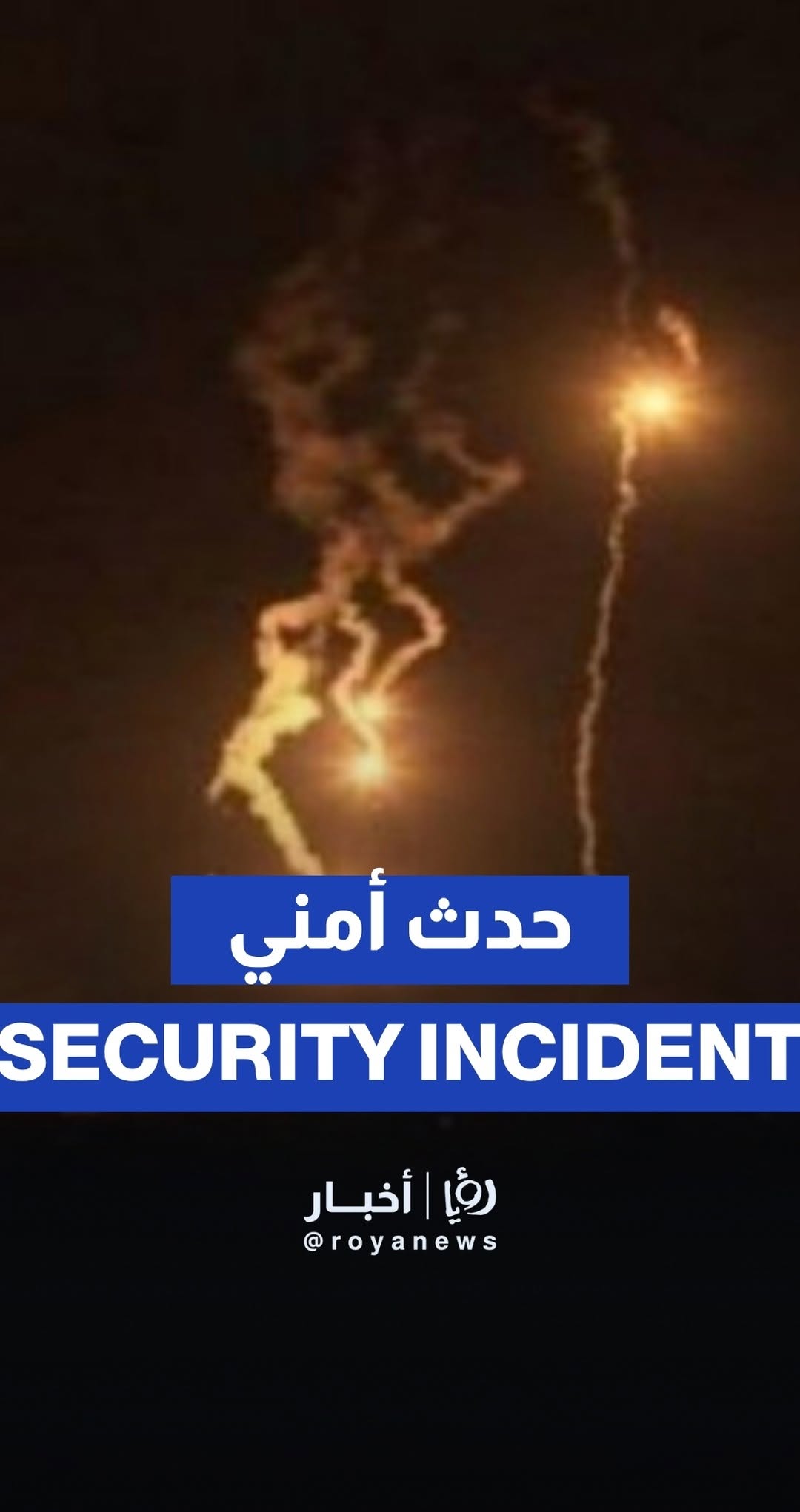 Security incident reported in Gaza as 'Israeli' forces fire flares
