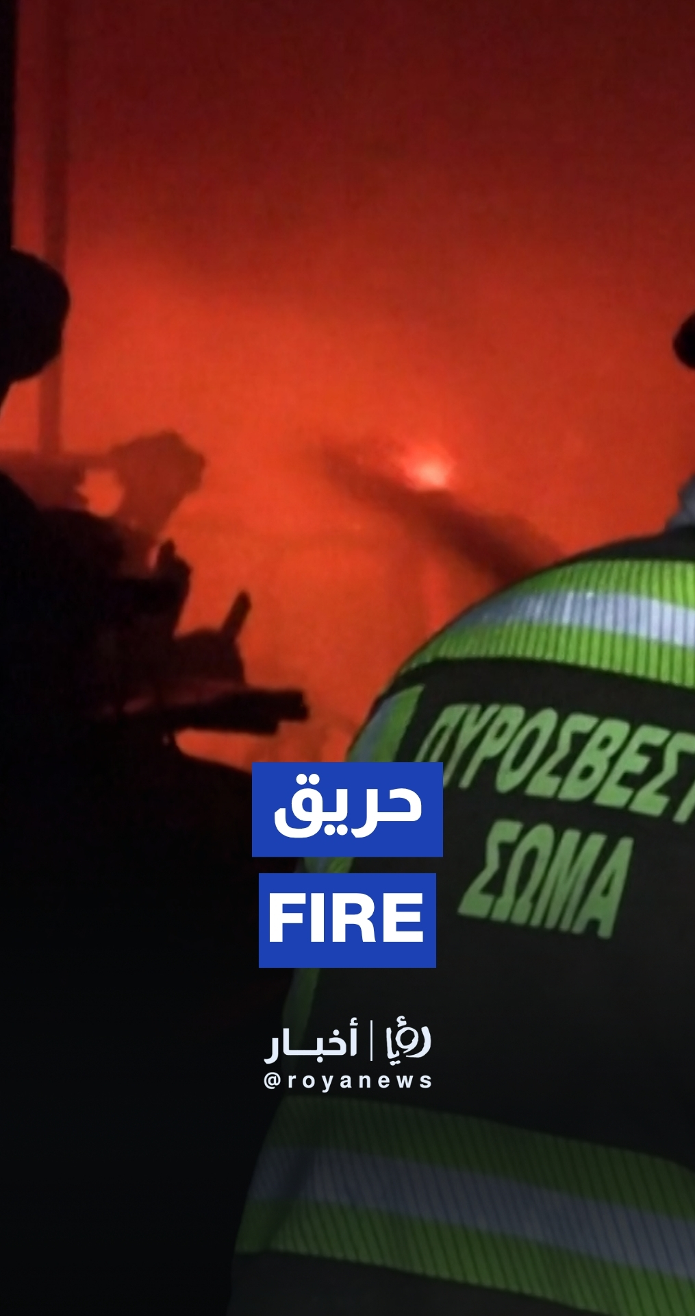 Firefighters battle wildfire in the Greek village of Kryoneri