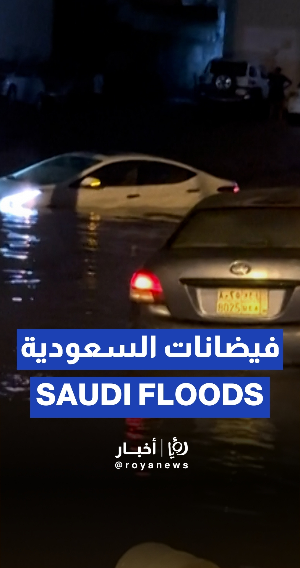 Heavy rains flood streets in Aseer in South Saudi Arabia