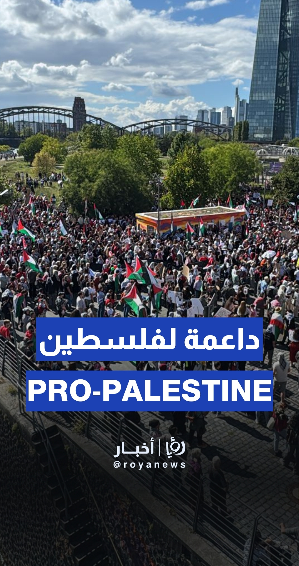 Pro-Palestinian rally in Frankfurt to denounce Gaza war