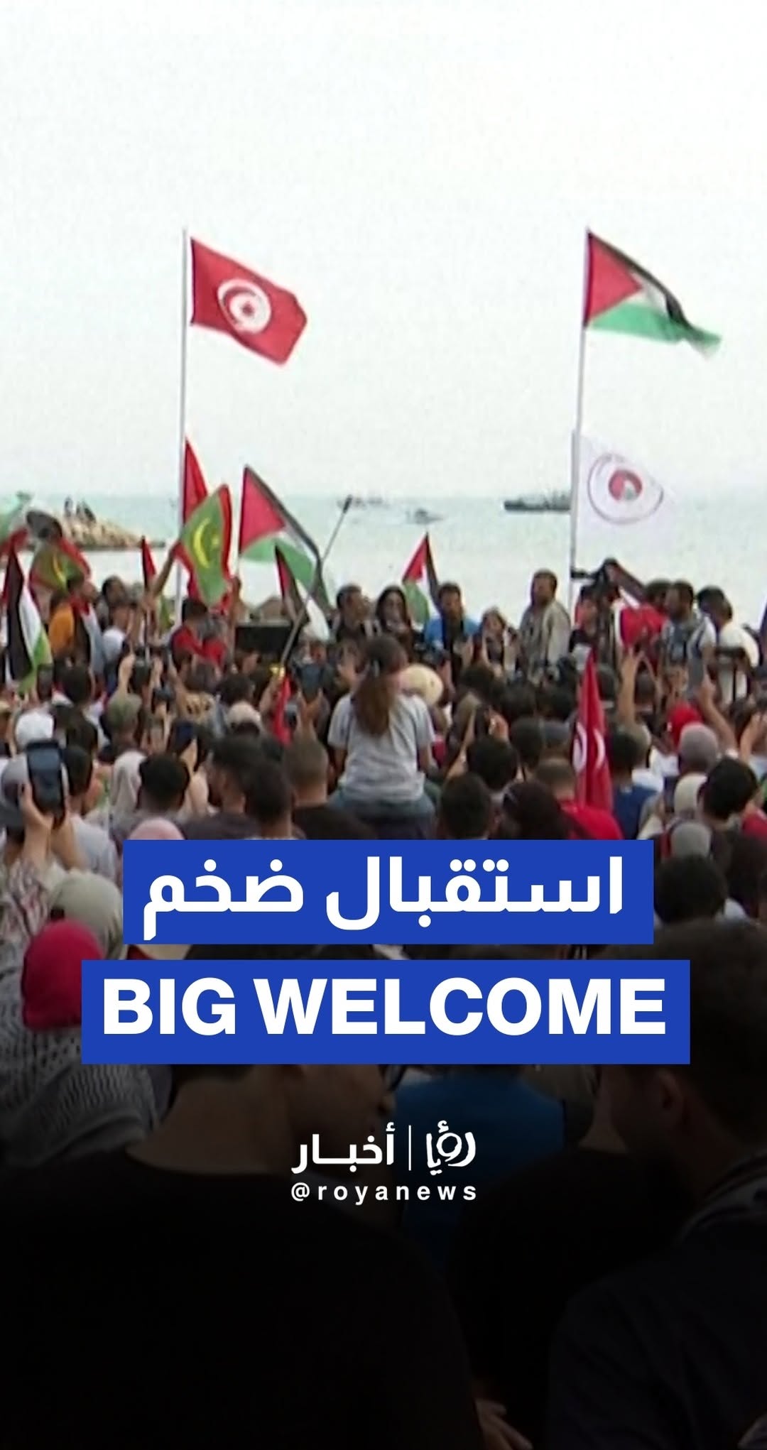 More than 1,000 welcome Gaza-bound aid boats in Tunisia