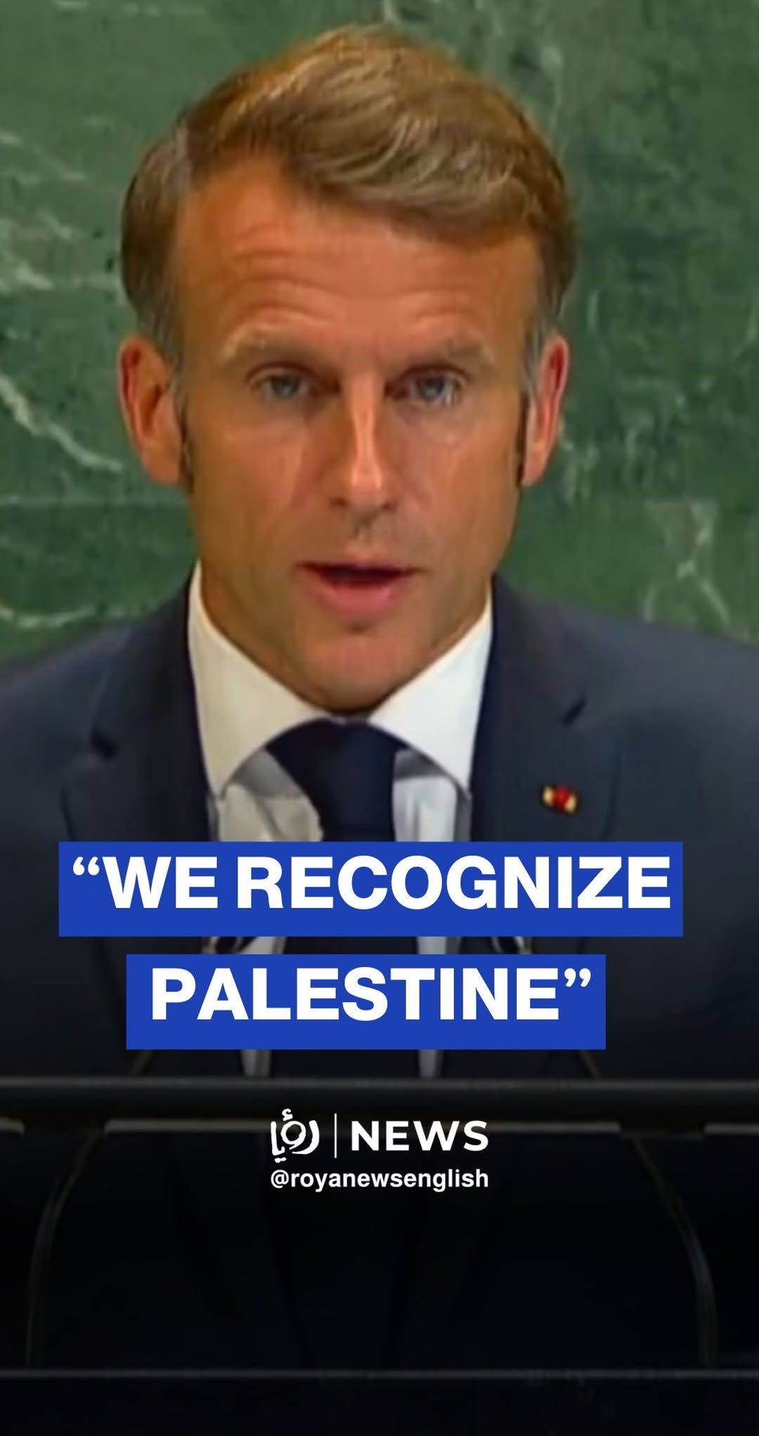 France officially recognizes the State of Palestine, Macron announces at UN