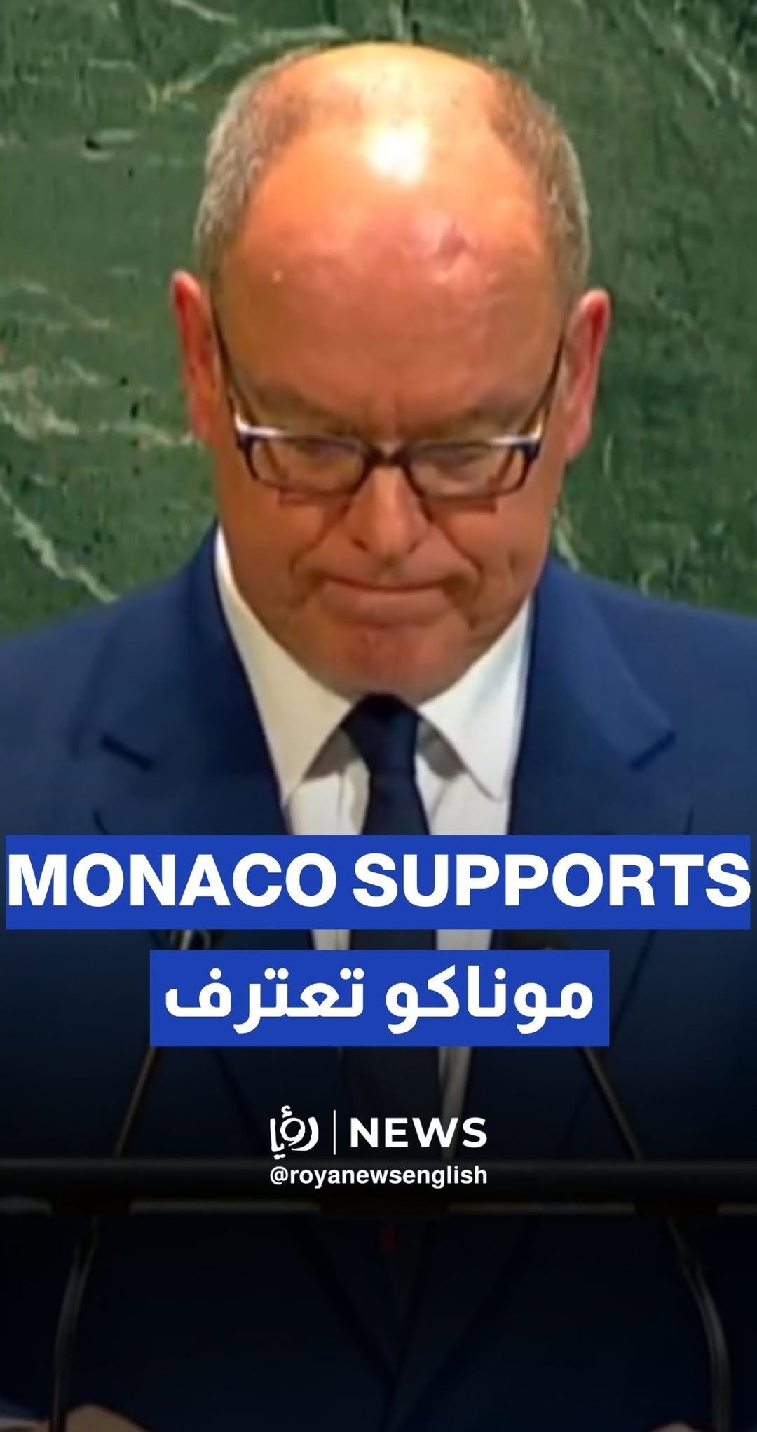 Prince of Monaco Albert II recognizes the State of Palestine under international law