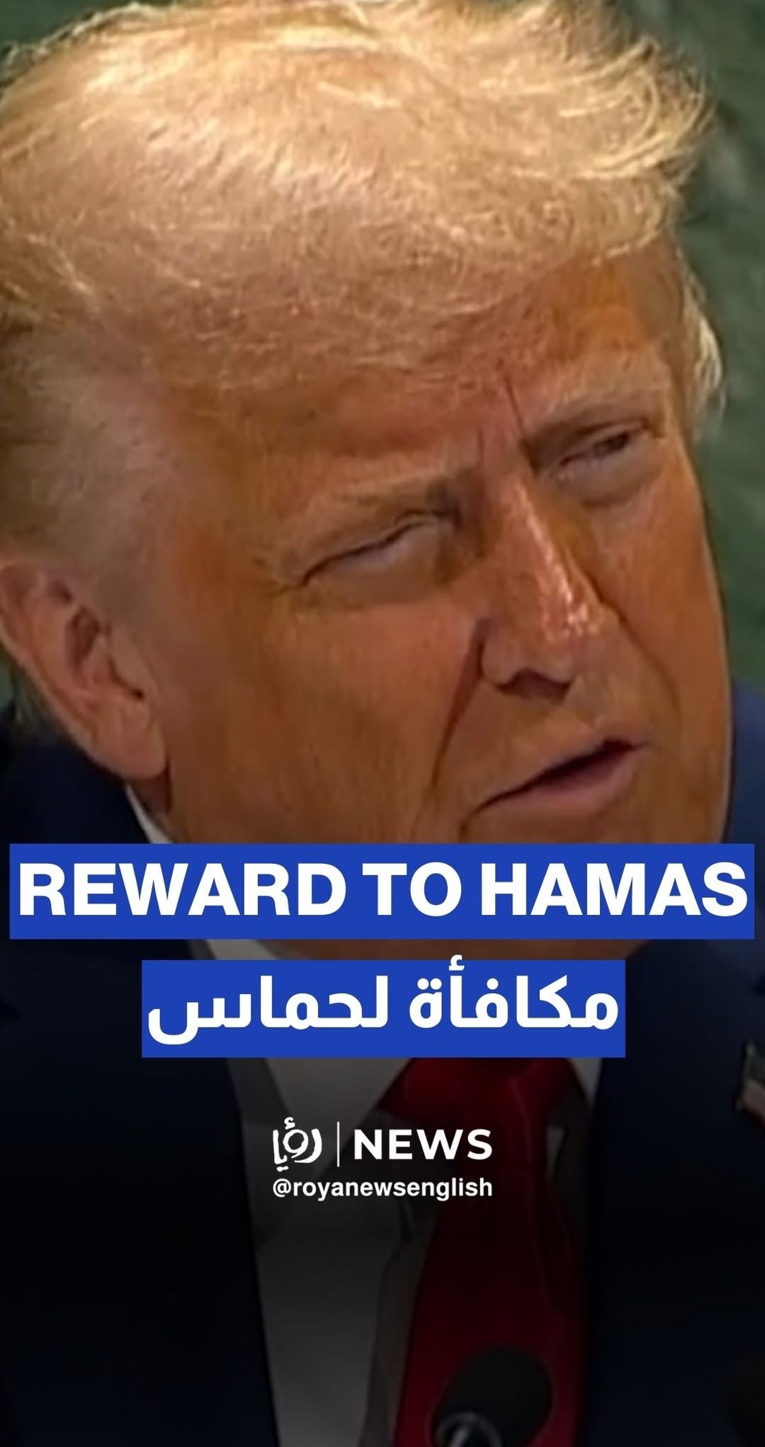 President Trump: Recognizing a Palestinian state would reward Hamas