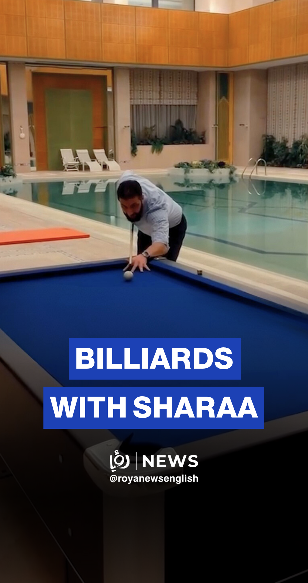 Clip shows Syrian President Ahmad al-Sharaa playing billiards