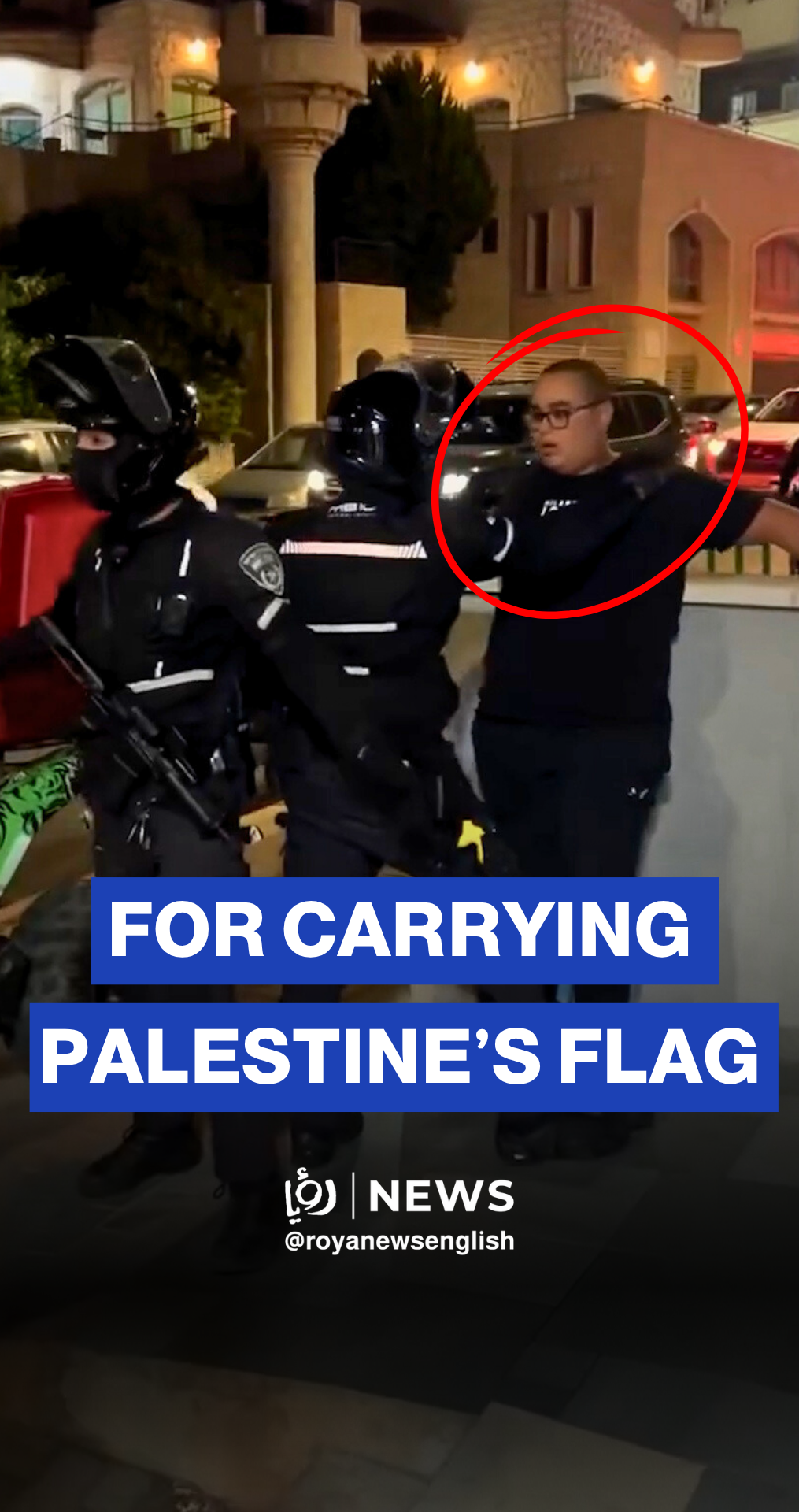 ‘Israeli’ police arrest minor in Umm al-Fahm for carrying Palestinian flag