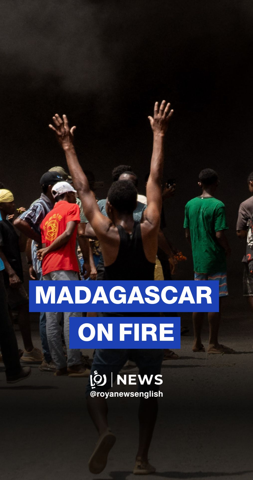 Police fire tear gas at anti-government protesters in Madagascar