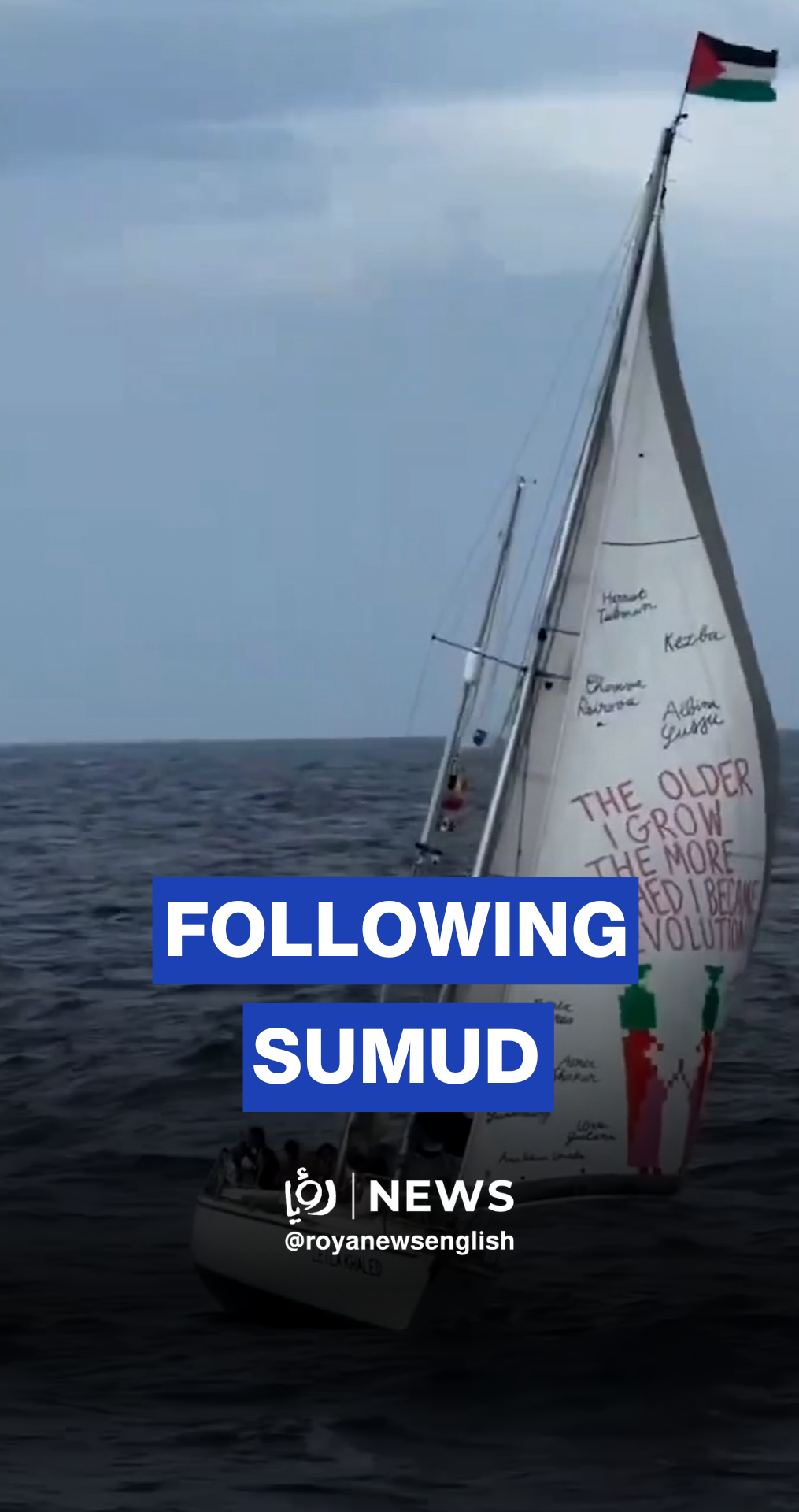 Freedom Flotilla, led by Al-Damir ship, continues toward Gaza