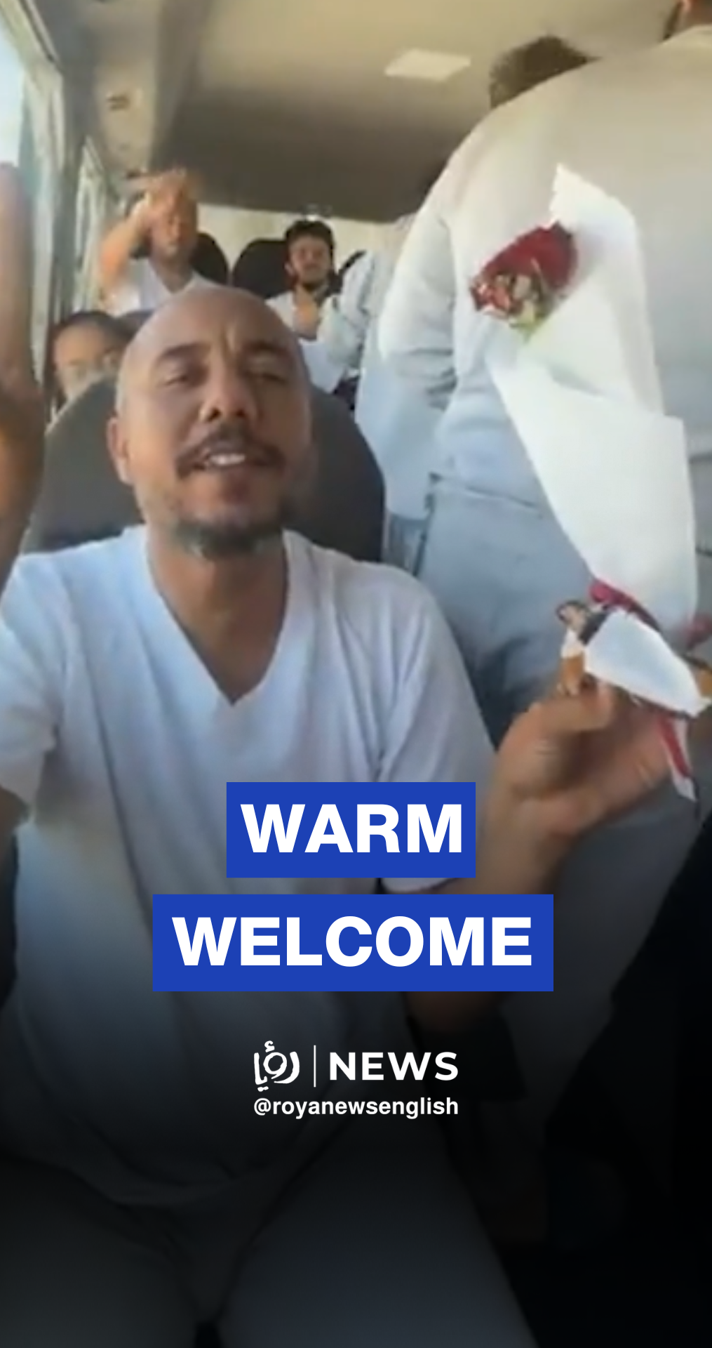 130 Sumud flotilla activists welcomed to Jordan with flowers