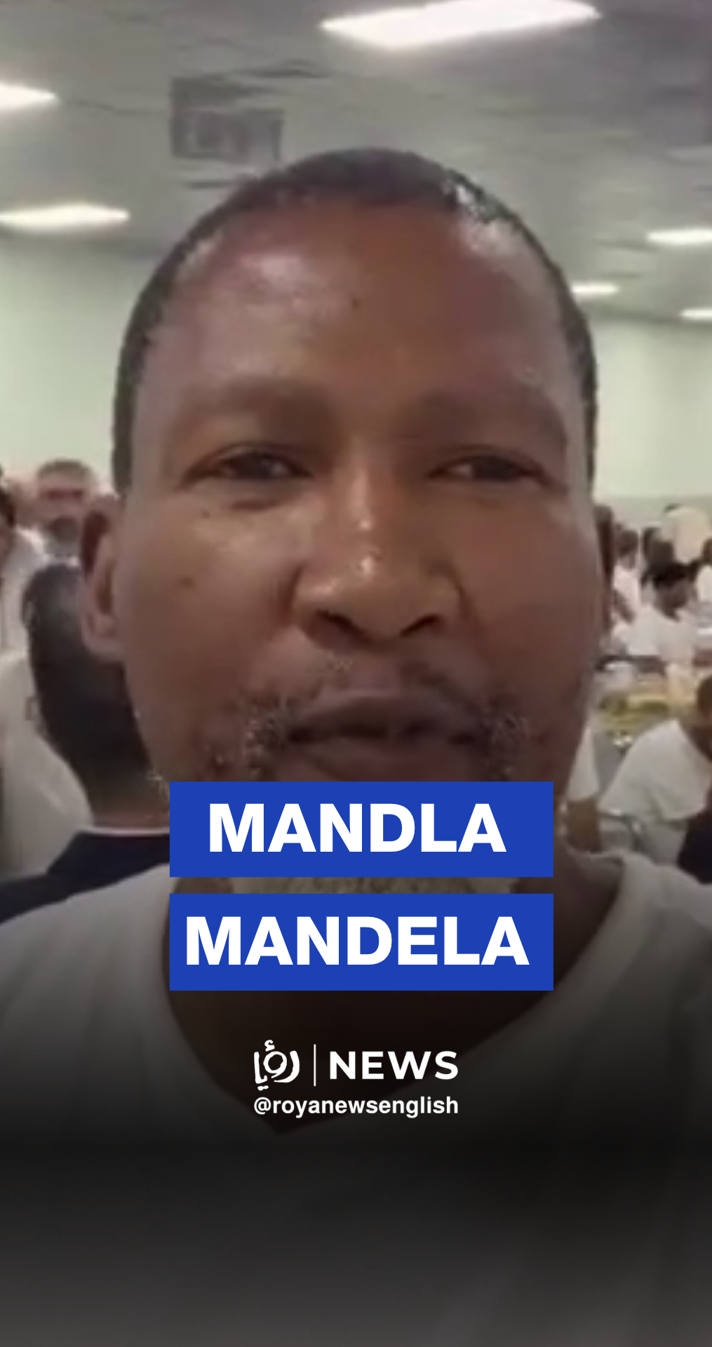 Nelson Mandela’s grandson after his release by ‘Israeli’ forces while on the Sumud Flotilla