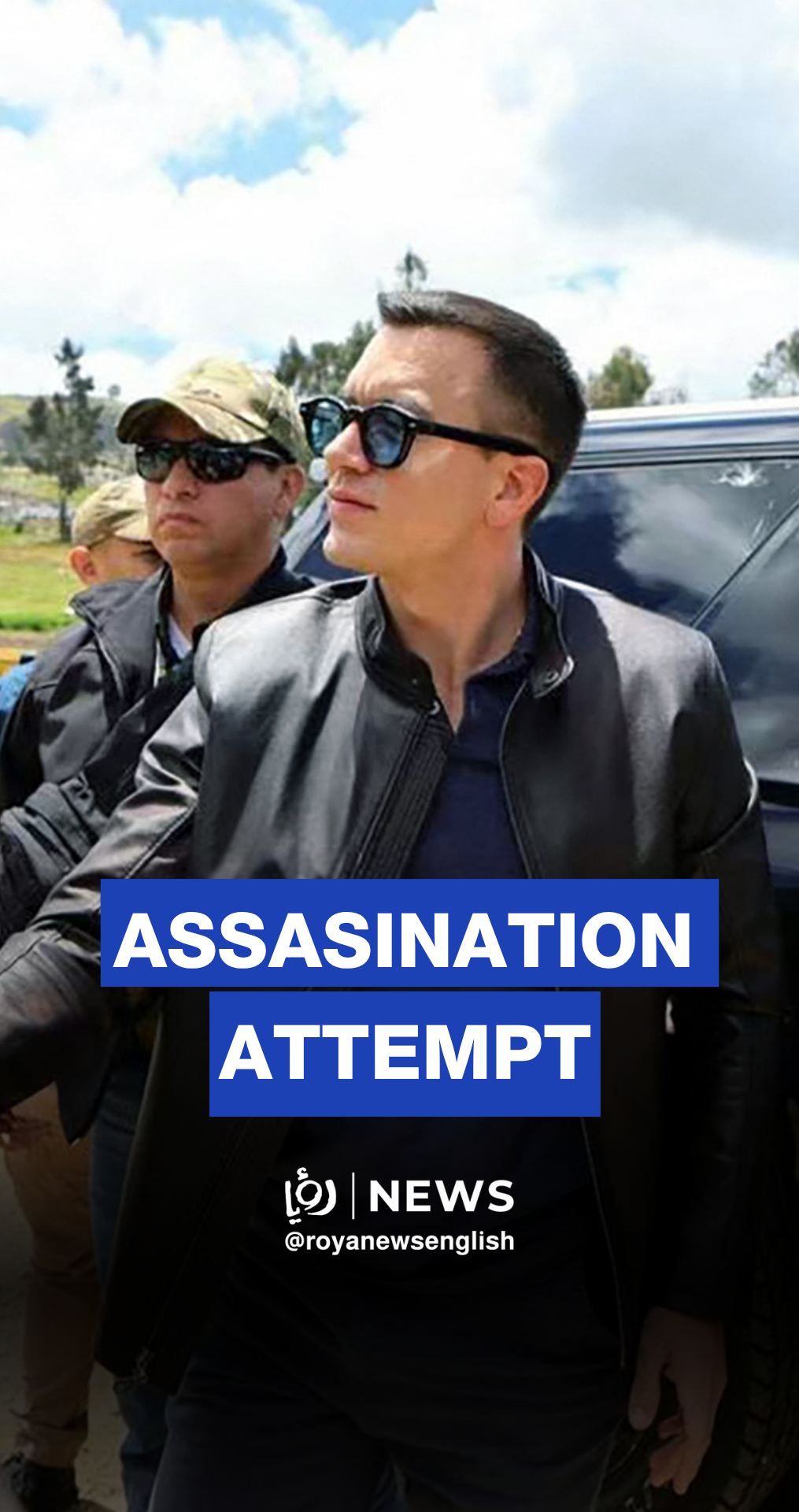 Ecuadorian president’s motorcade attacked by anti-government protesters in Cañar
