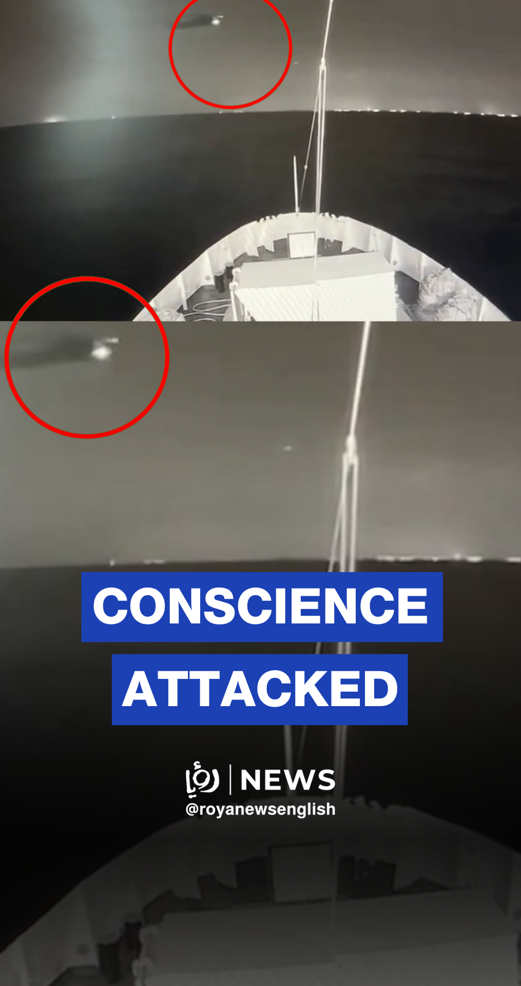 ‘Israeli’ warships, helicopters attack Freedom Flotilla “Conscience” vessel