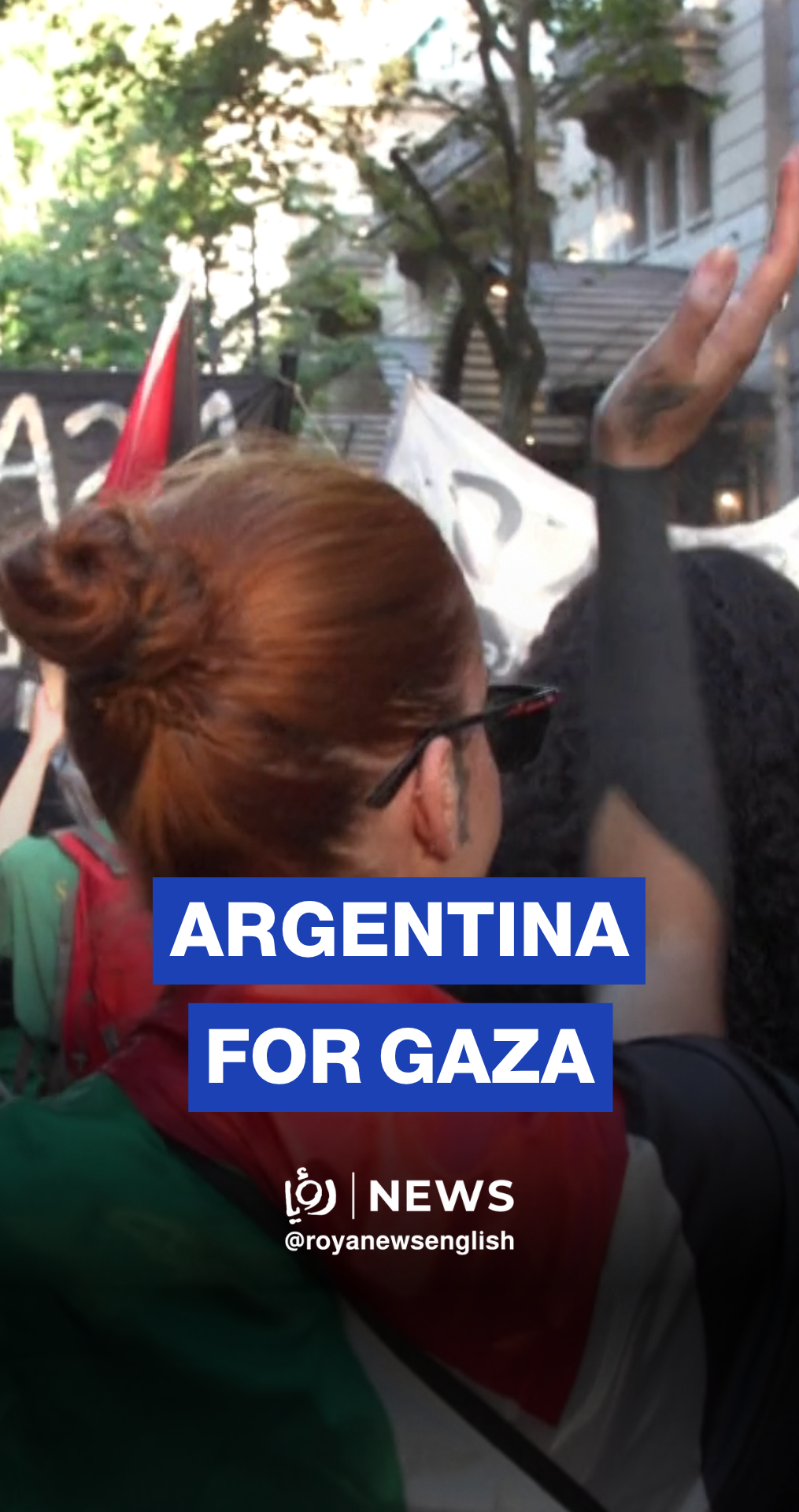 Argentines march for Palestine to mark two years since Oct. 7