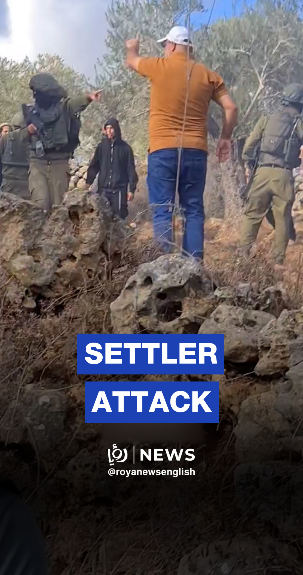 ‘Israeli’ settlers attack farmers in Beita, Nablus under ‘Israeli’ forces protection