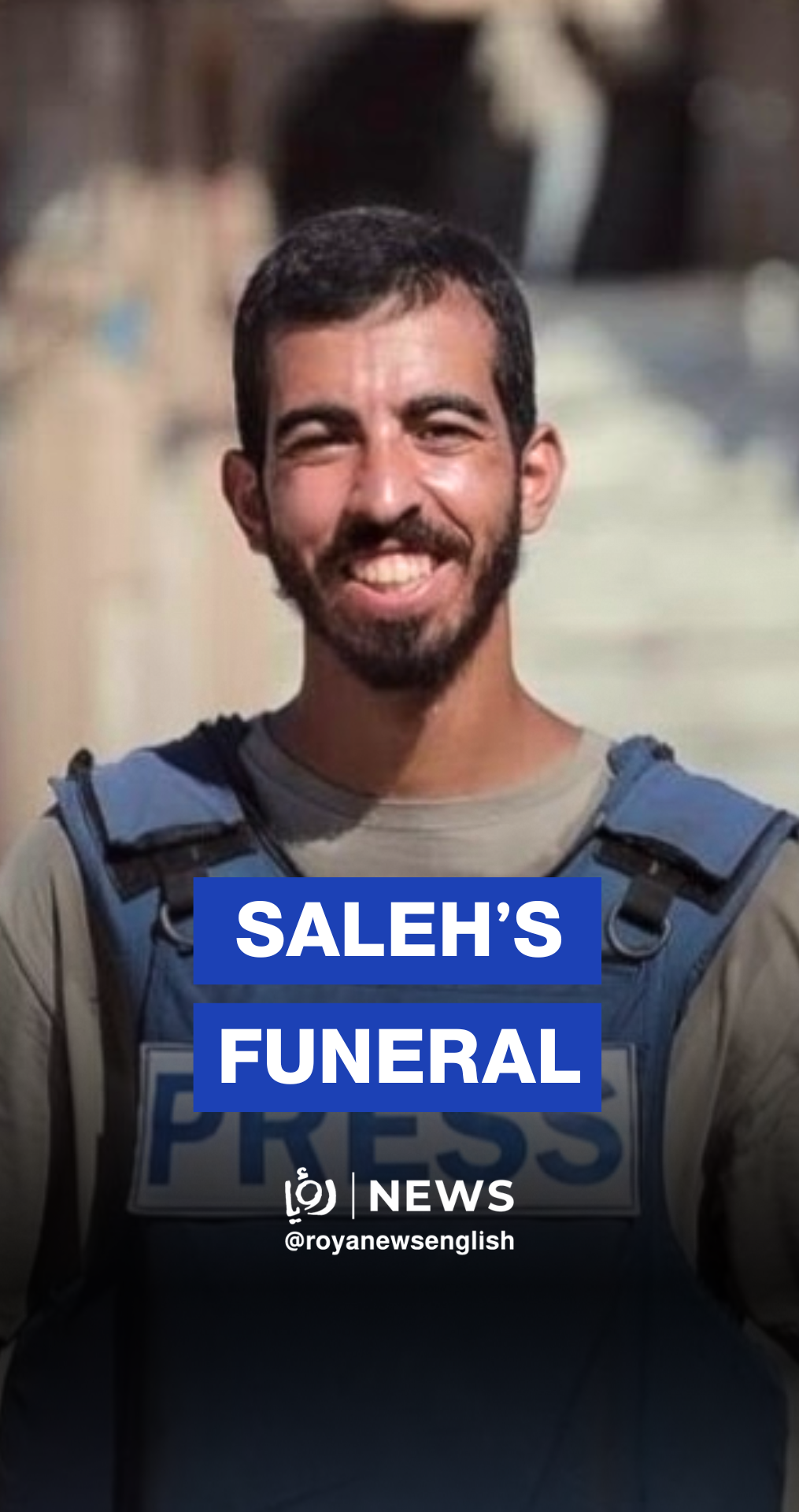 Funeral of Palestinian journalist Saleh Jafarawi held in Gaza City
