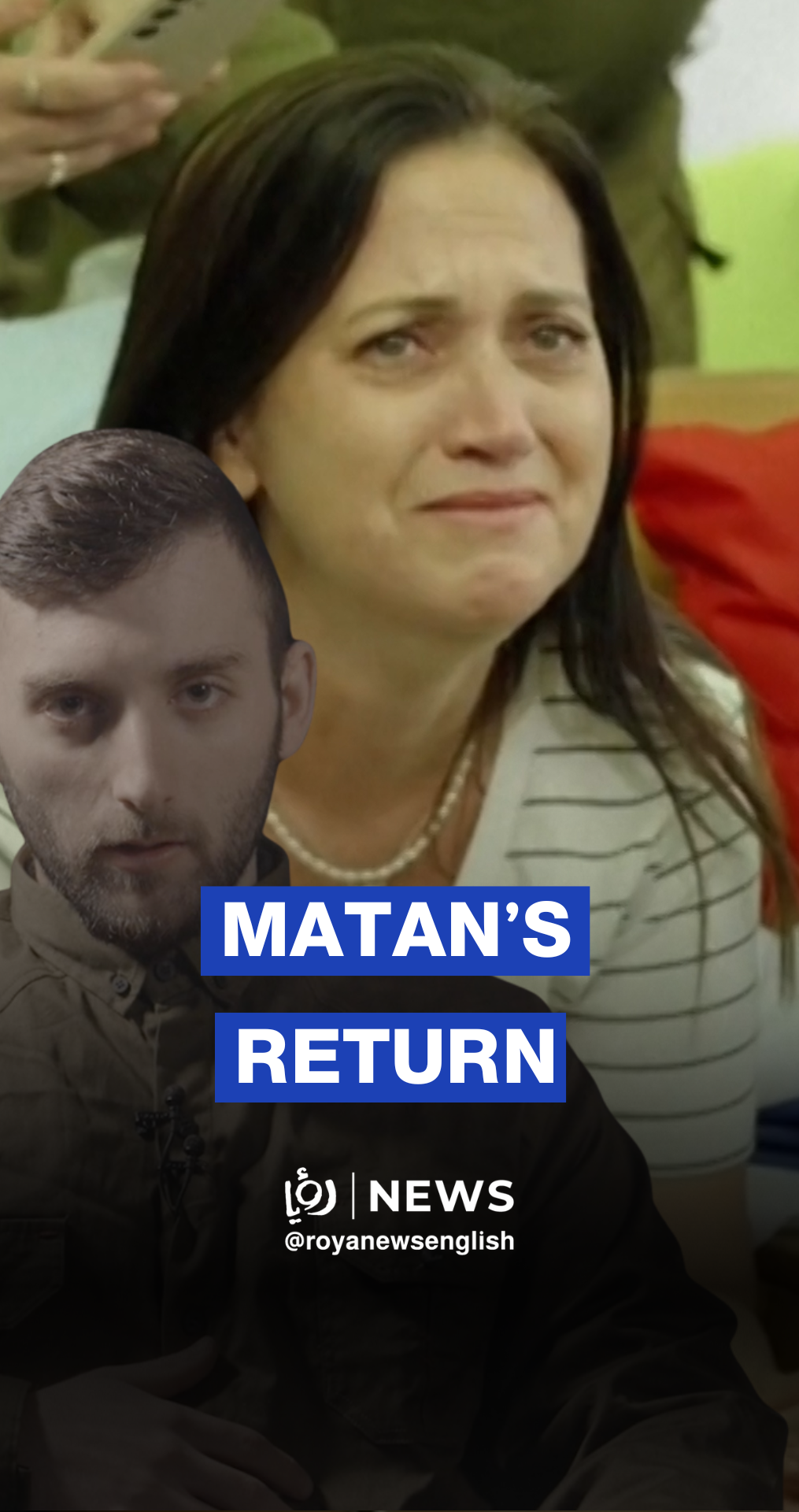 Family cheers as captive Matan is handed over to the ‘Israeli’ army