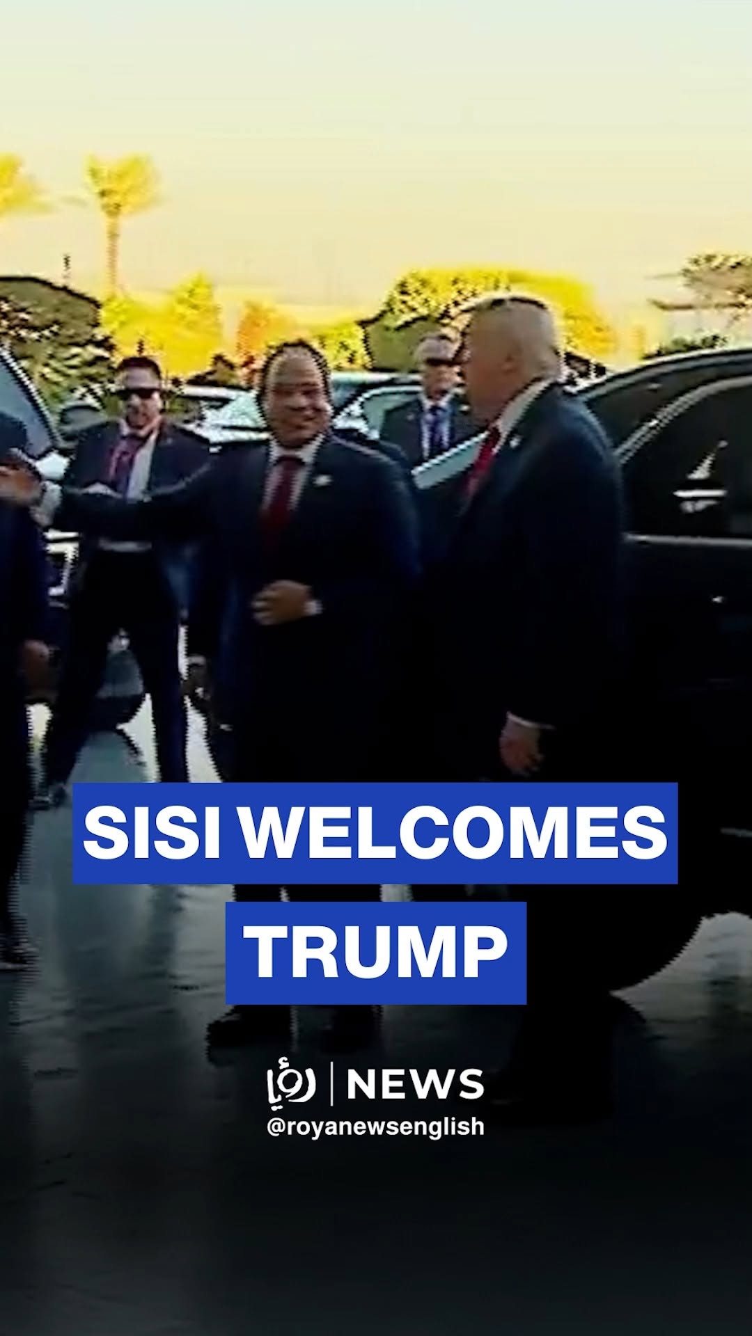 Sisi welcomes Trump to Egypt