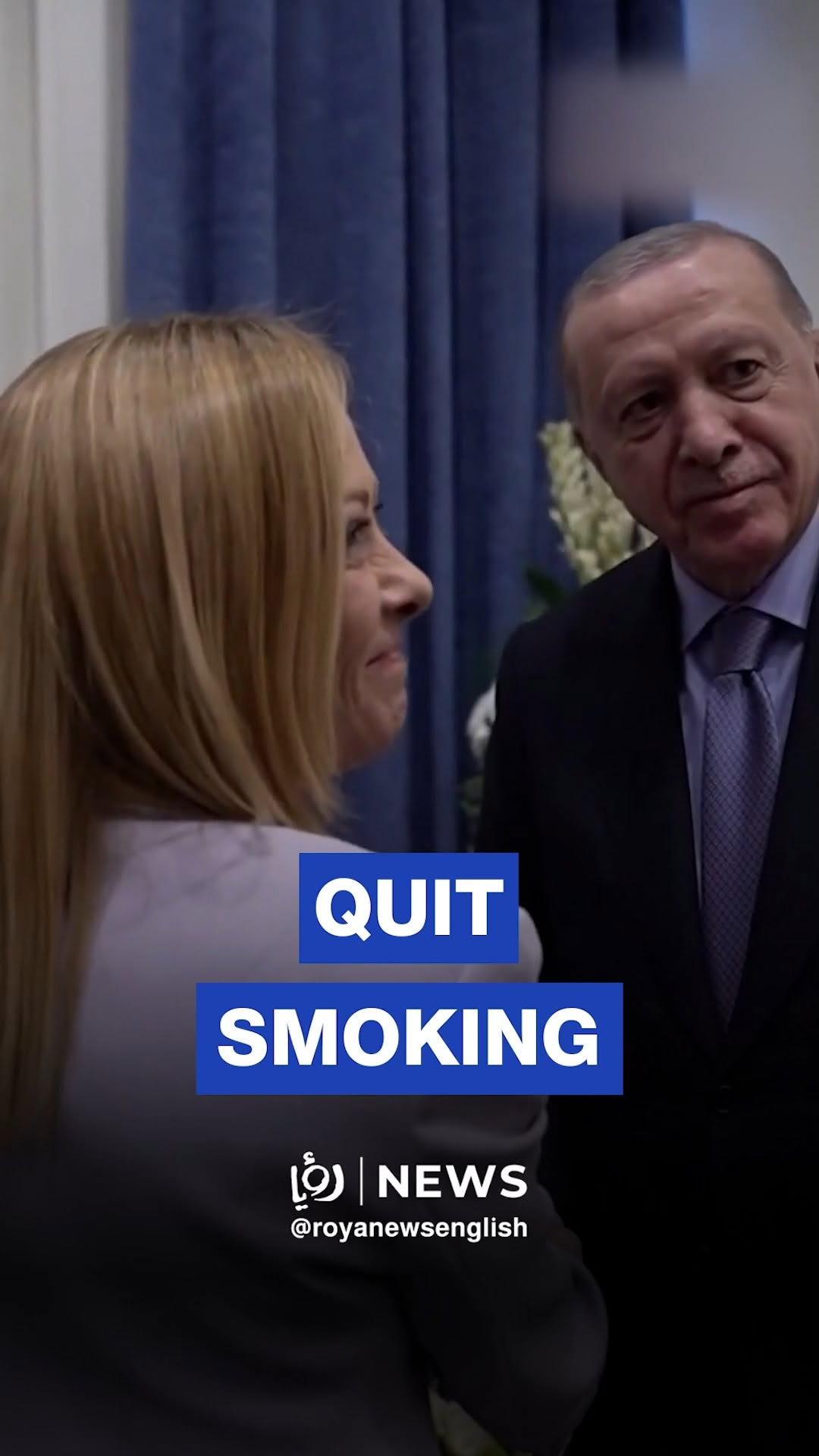 Erdogan to Meloni: I need to convince you to quit smoking