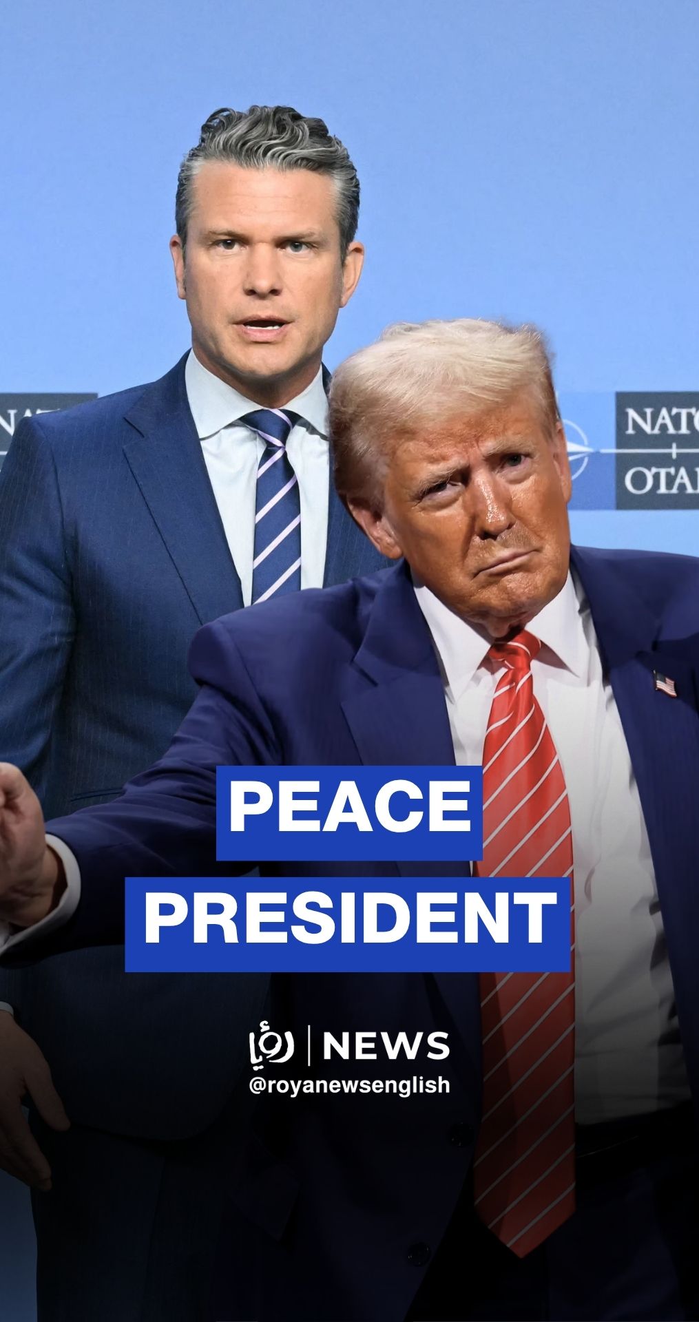 Trump is a “peace president,” says US War Secretary Pete Hegseth at NATO meeting