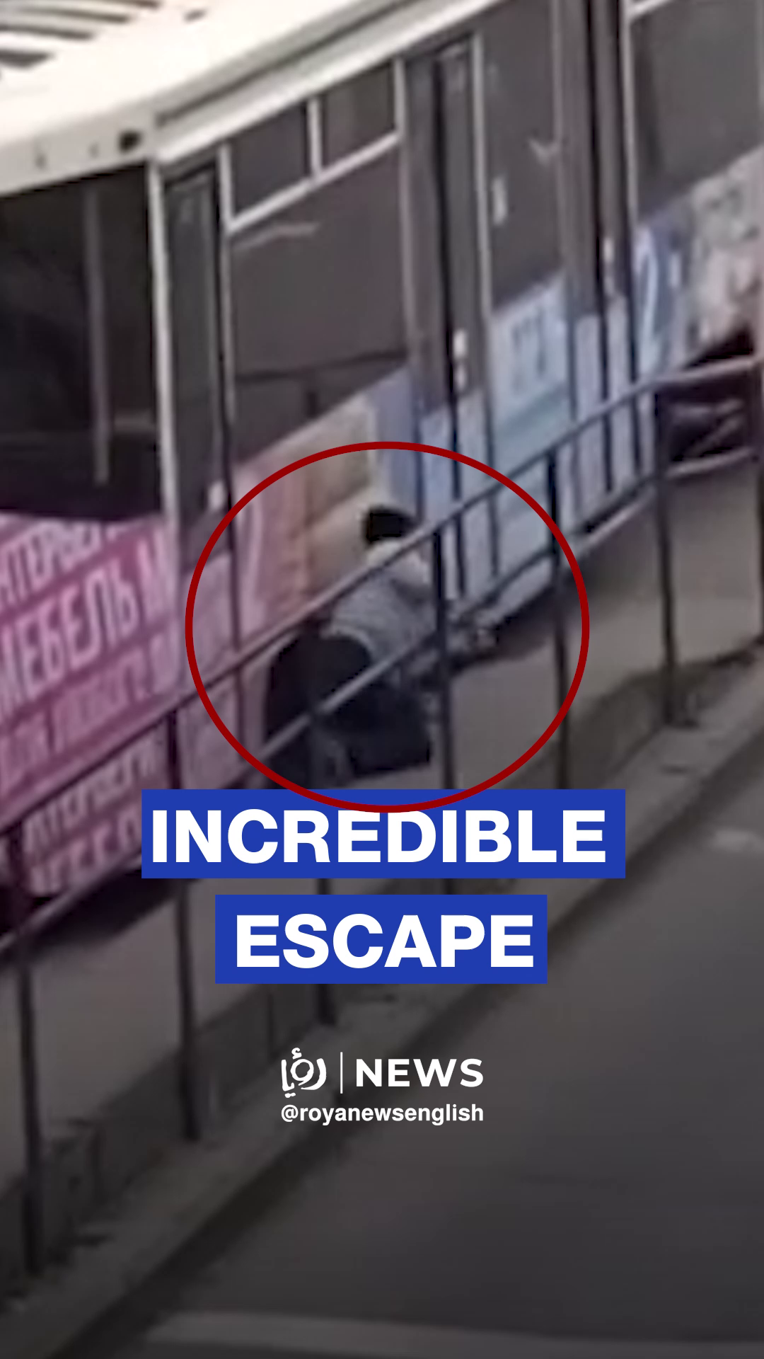 Passenger miraculously survives after falling under tram