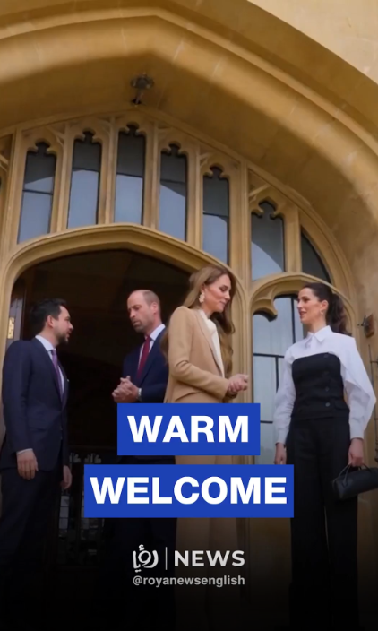 Prince and Princess of Wales welcome Jordan’s Crown Prince and Princess to Windsor