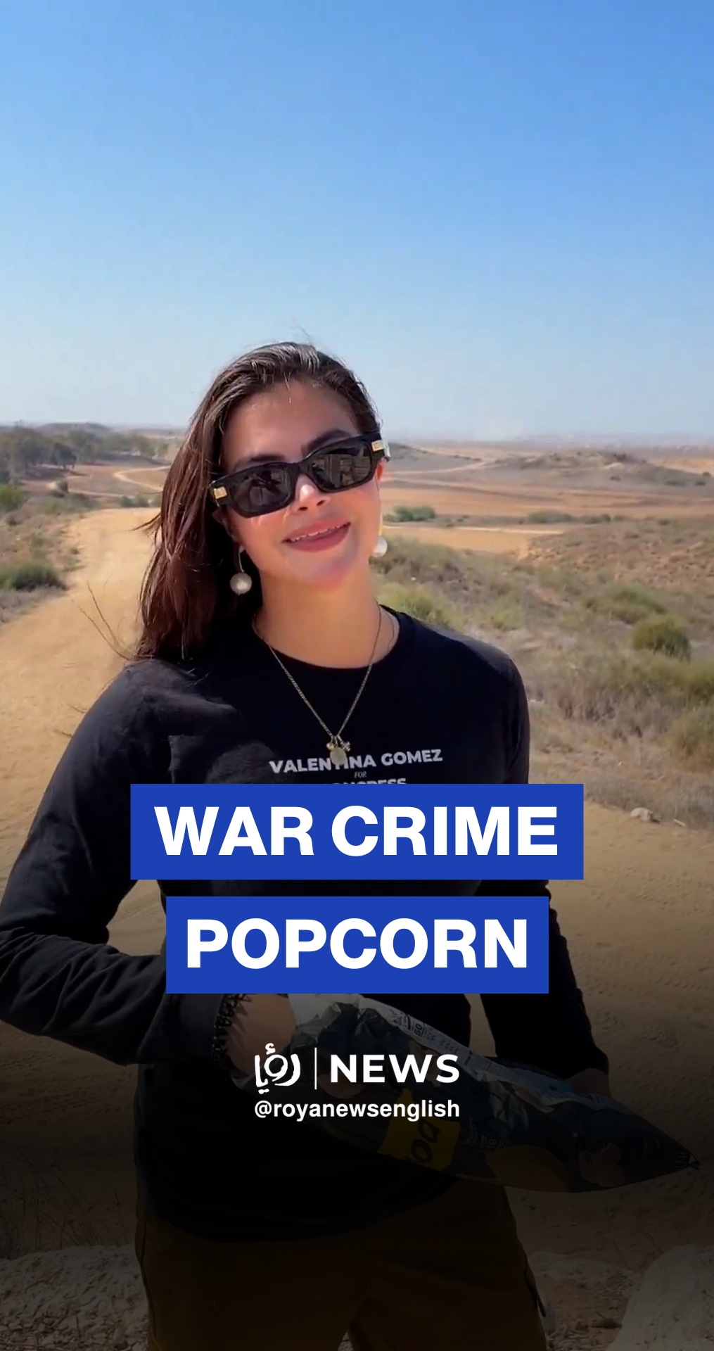 US congressional candidate watches Gaza bombing while eating popcorn