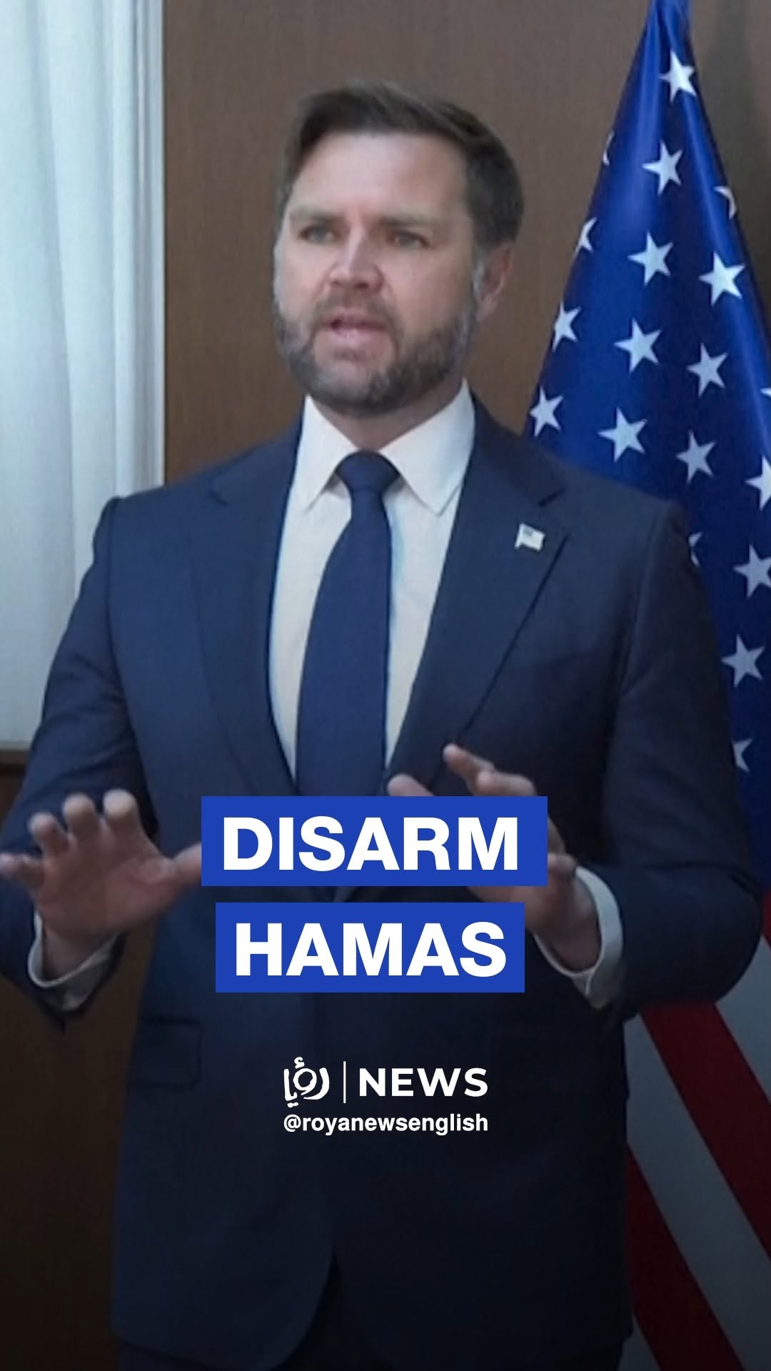 Vance says 'tough task' ahead in disarming Hamas
