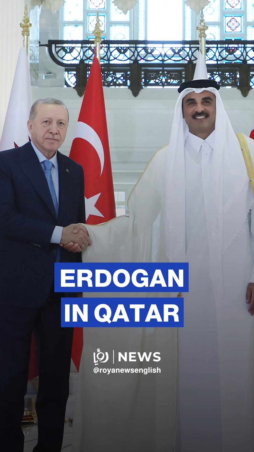 Qatar’s Emir welcomes Erdoğan during his Gulf tour