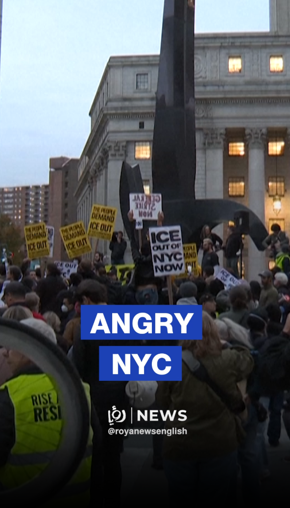 Dozens protest ICE raids outside New York Federal Building