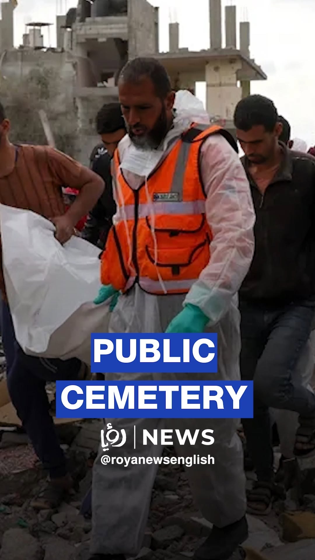 Victims’ bodies relocated from mass grave to Gaza public cemetery