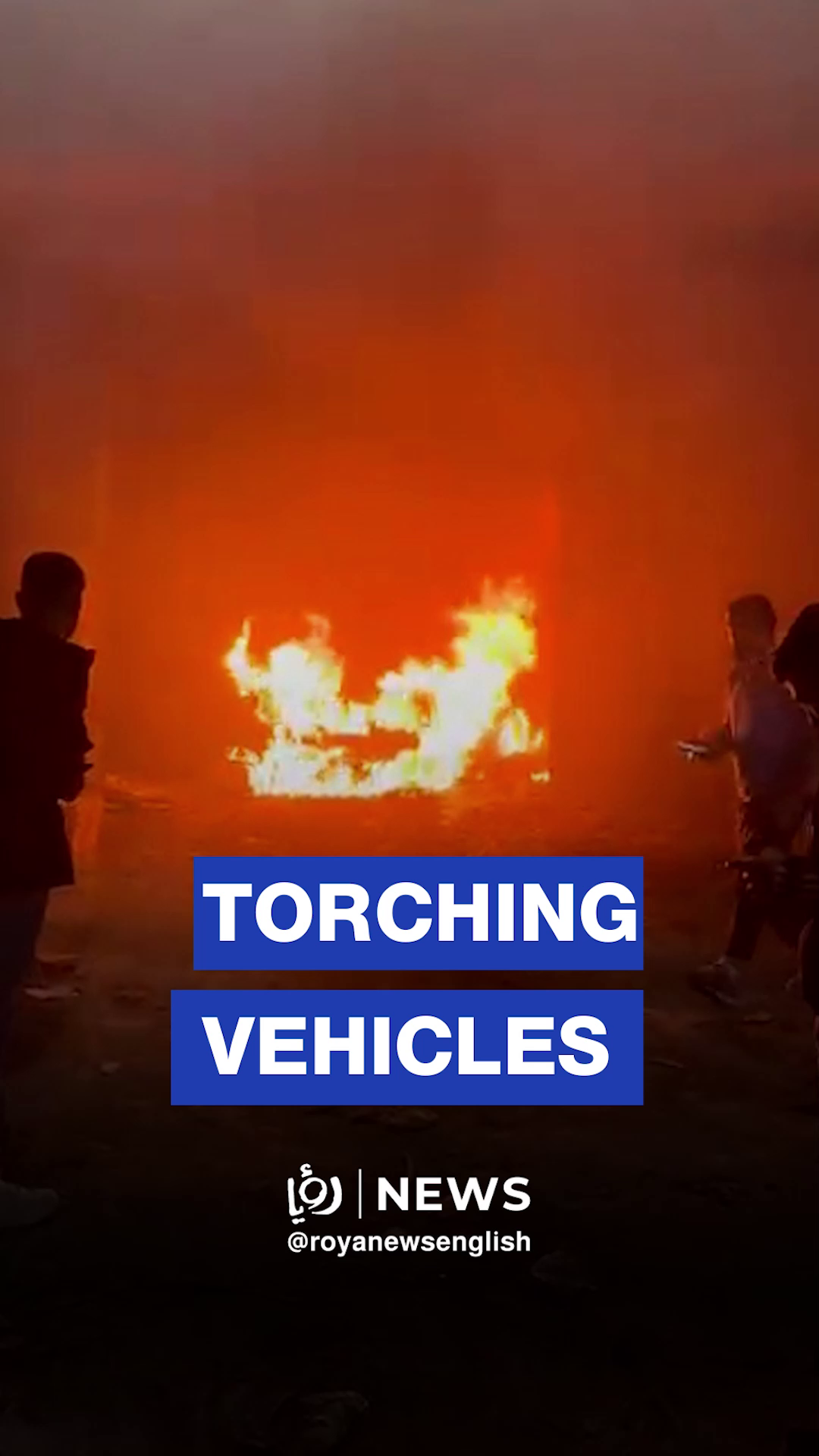 ‘Israeli’ settlers torch vehicles in al-Mughayyir near Ramallah