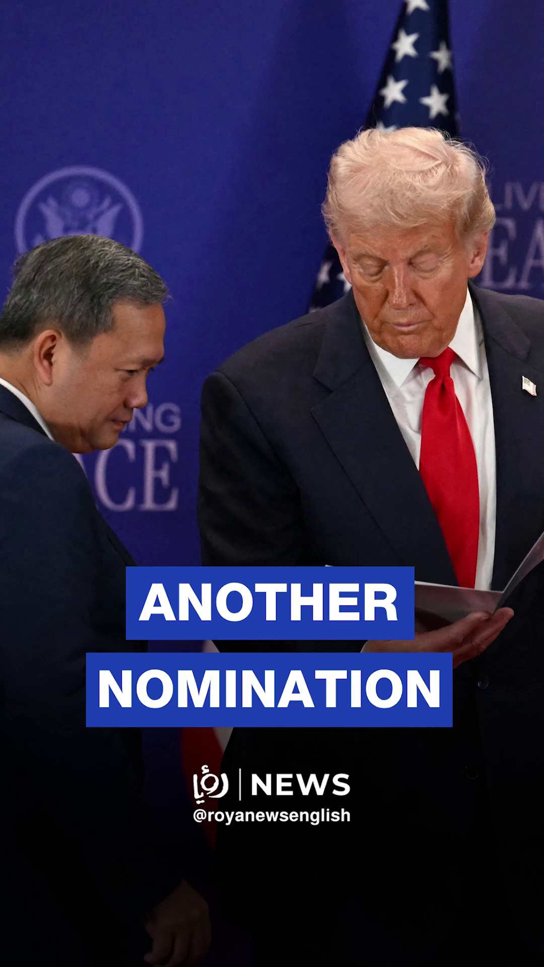 Cambodia's Prime Minister: I have nominated President Donald J. Trump for the Nobel Peace Prize