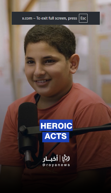 Children in Gaza recall heroic acts of their parents