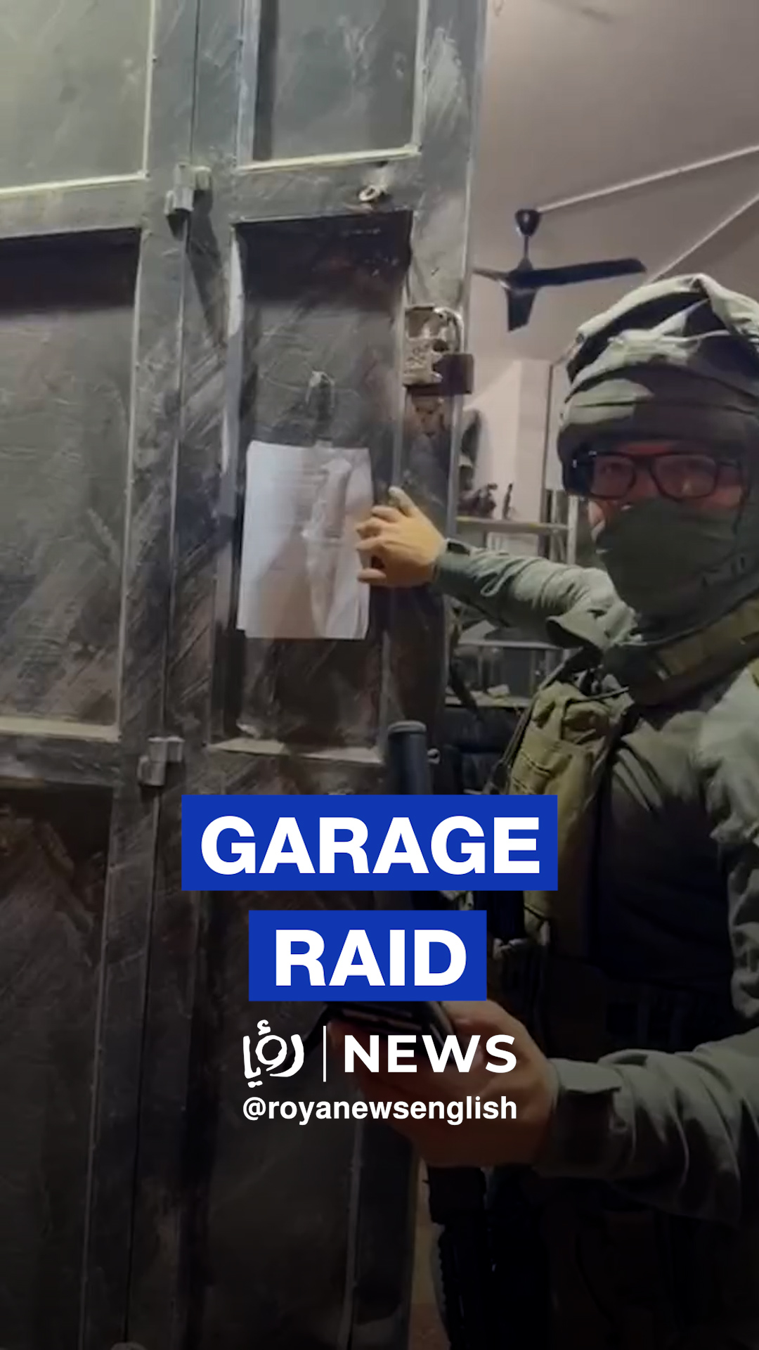 ‘Israeli’ forces raid auto repair shop in Hebron’s Dura city