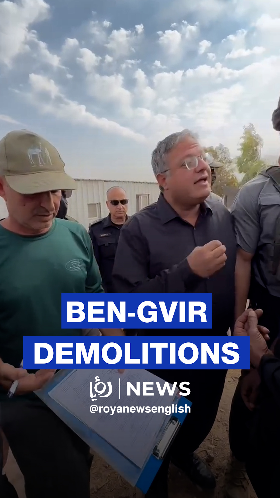 Ben-Gvir orders to demolish homes of Palestinians in Negev