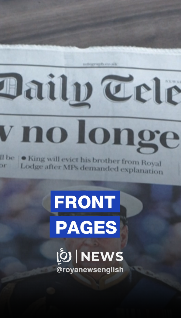 Front pages react as Prince Andrew loses ‘prince’ title
