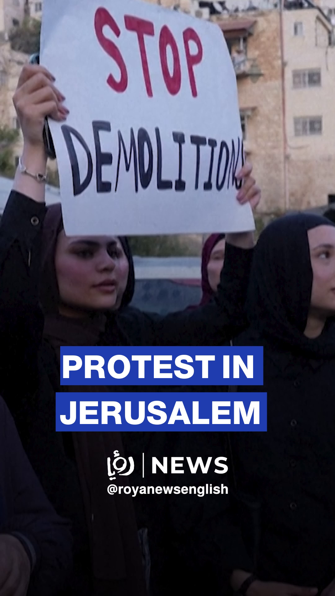 Palestinians protest against eviction orders in East Jerusalem