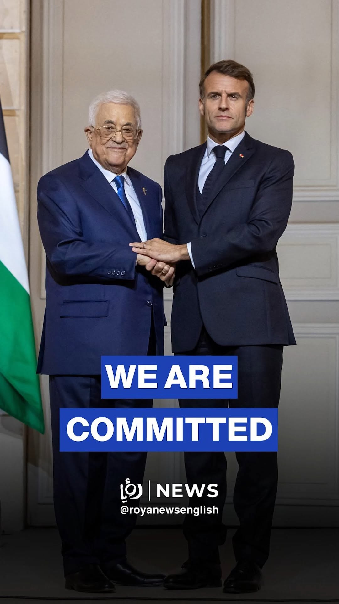 Palestinian President Mahmoud Abbas: I reaffirm our commitment to honour all the promises and reforms