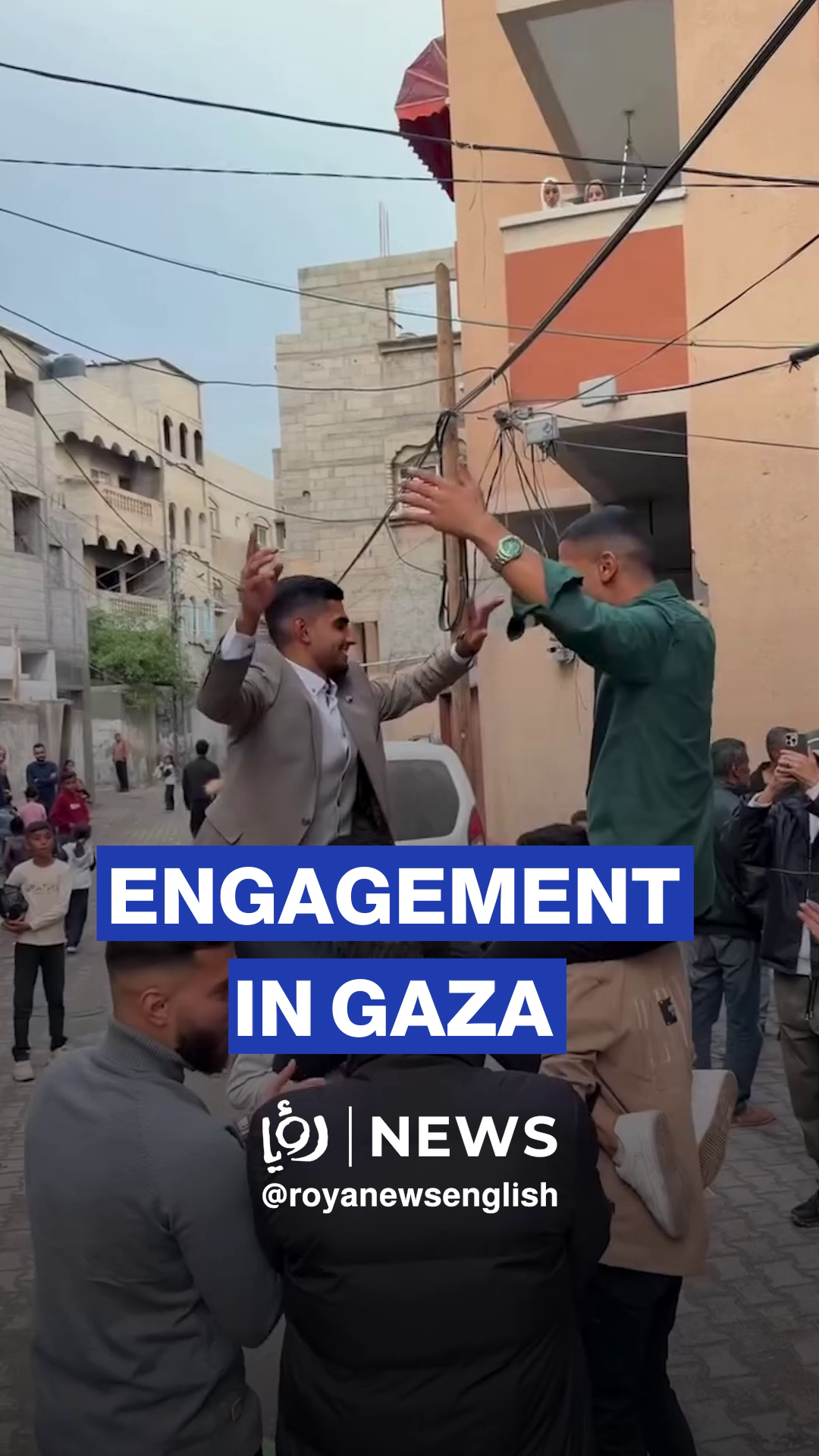 Engagement ceremony in Gaza amid pain and destruction