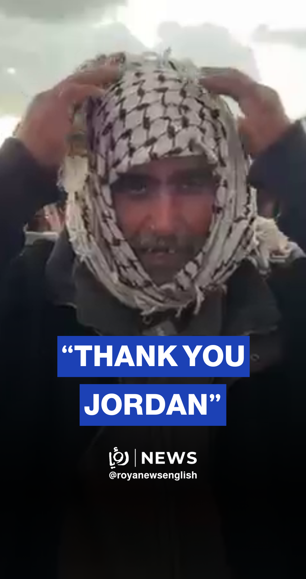 Gaza resident thanks Jordan’s King Abdullah for urgent tent aid delivery