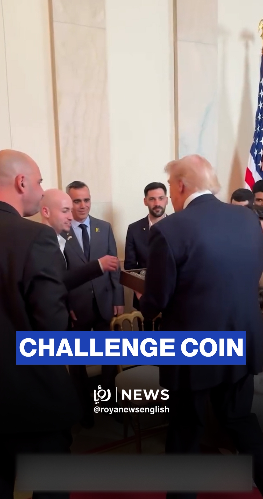 Trump hosts released ‘Israeli’ captives, presents them with special White House coins