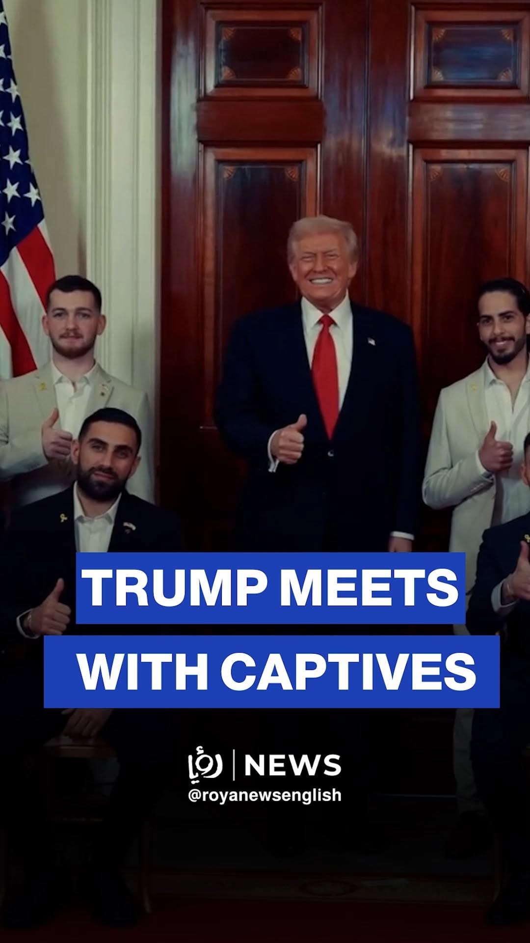 Trump meets with captives recently released from the Gaza Strip