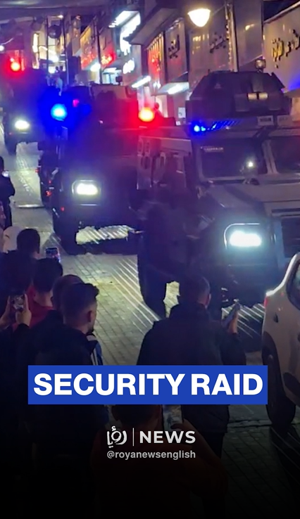 Security forces conduct raid targeting lawbreakers in Jordan's Ramtha