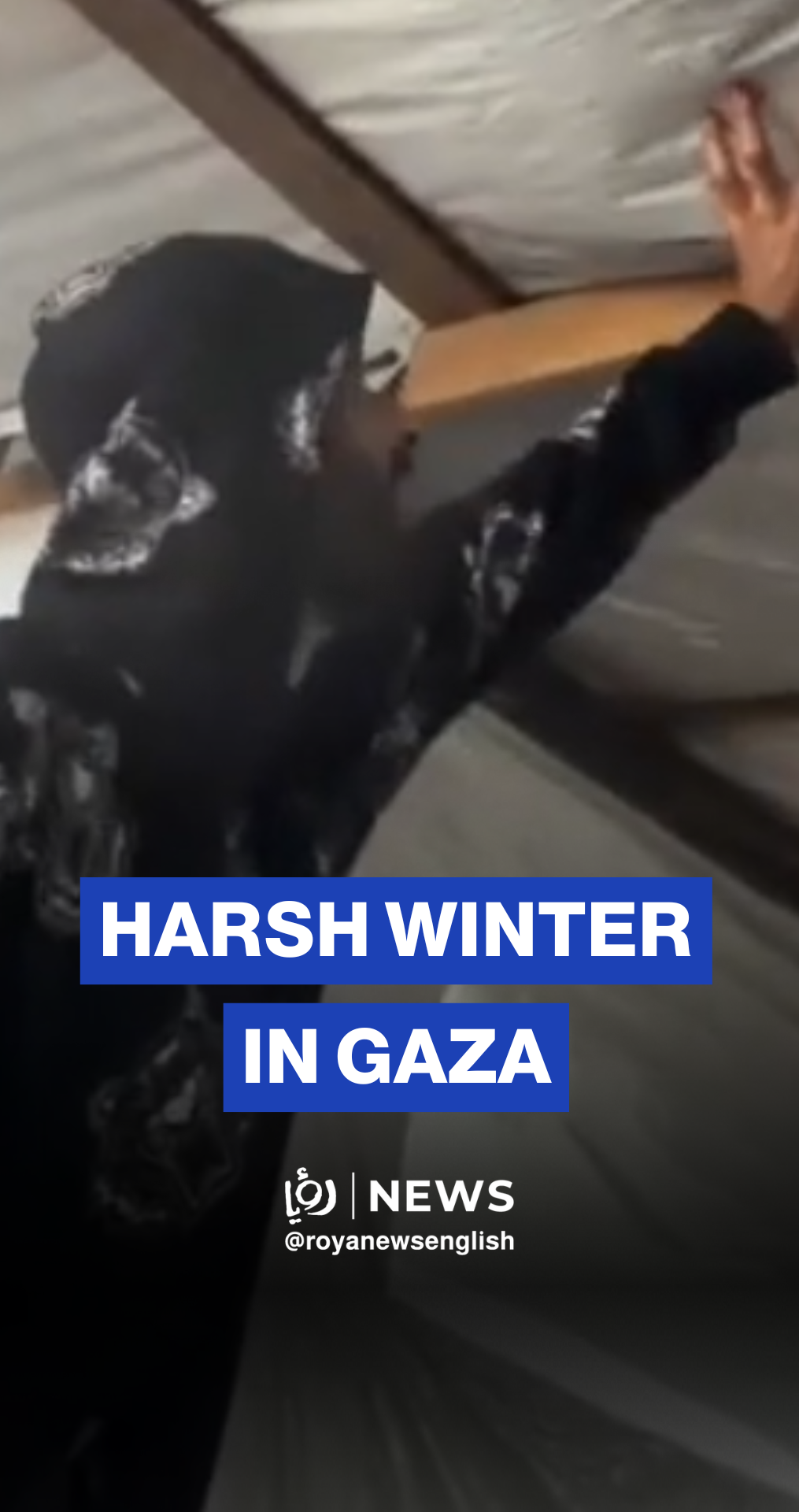 Tents blown away as Palestinians endure Gaza storm