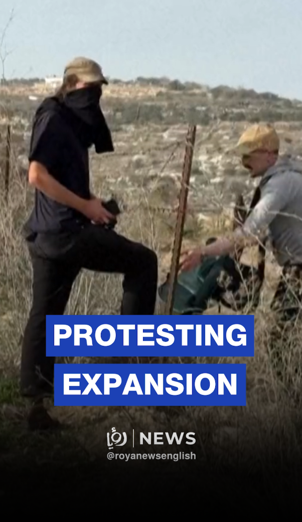 Protest against establishment of outpost in West Bank village