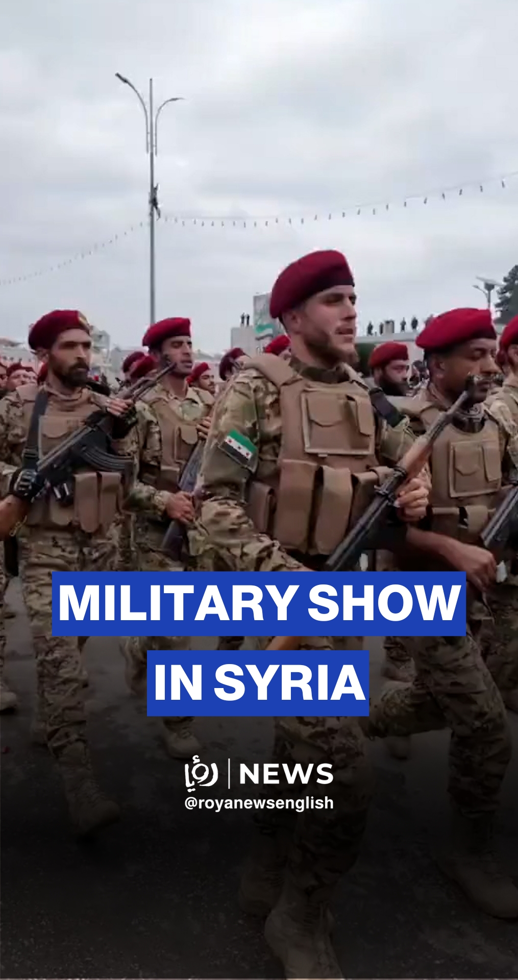 Syria holds military parade to mark one year since Assad’s fall