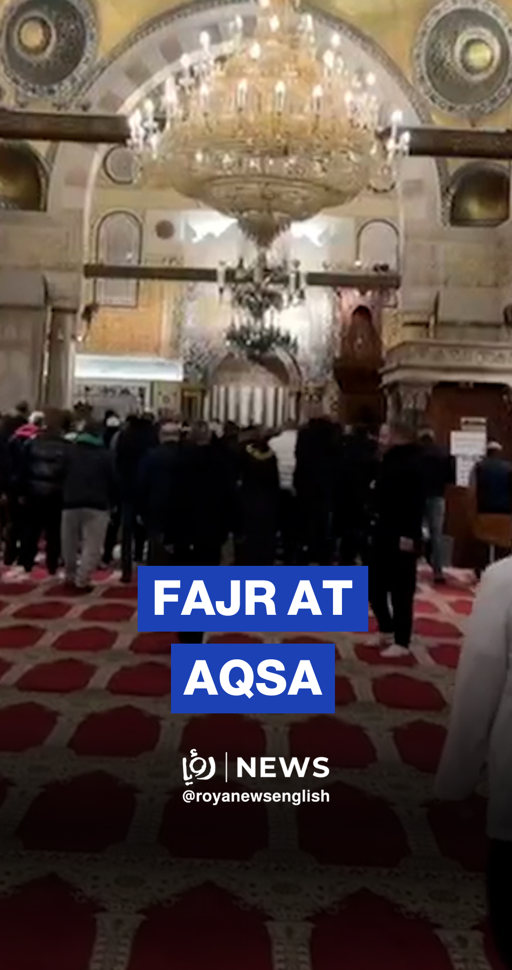 Morning prayer at Aqsa mosque