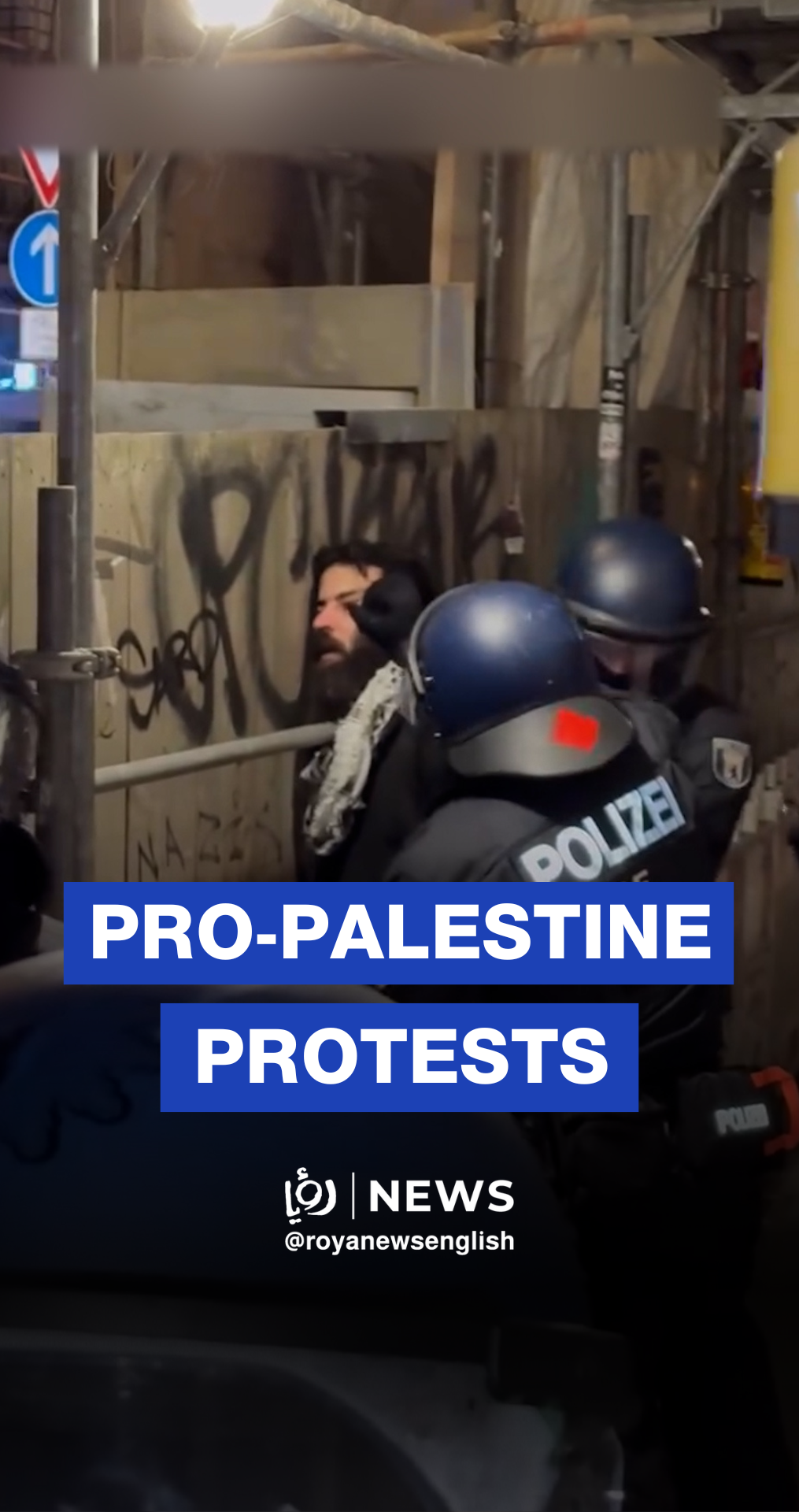 Police arrest protesters at pro-Palestine rally in Berlin