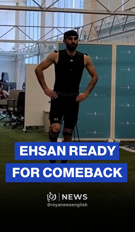 Ehsan Haddad shares rehab video ahead of return to football after injury