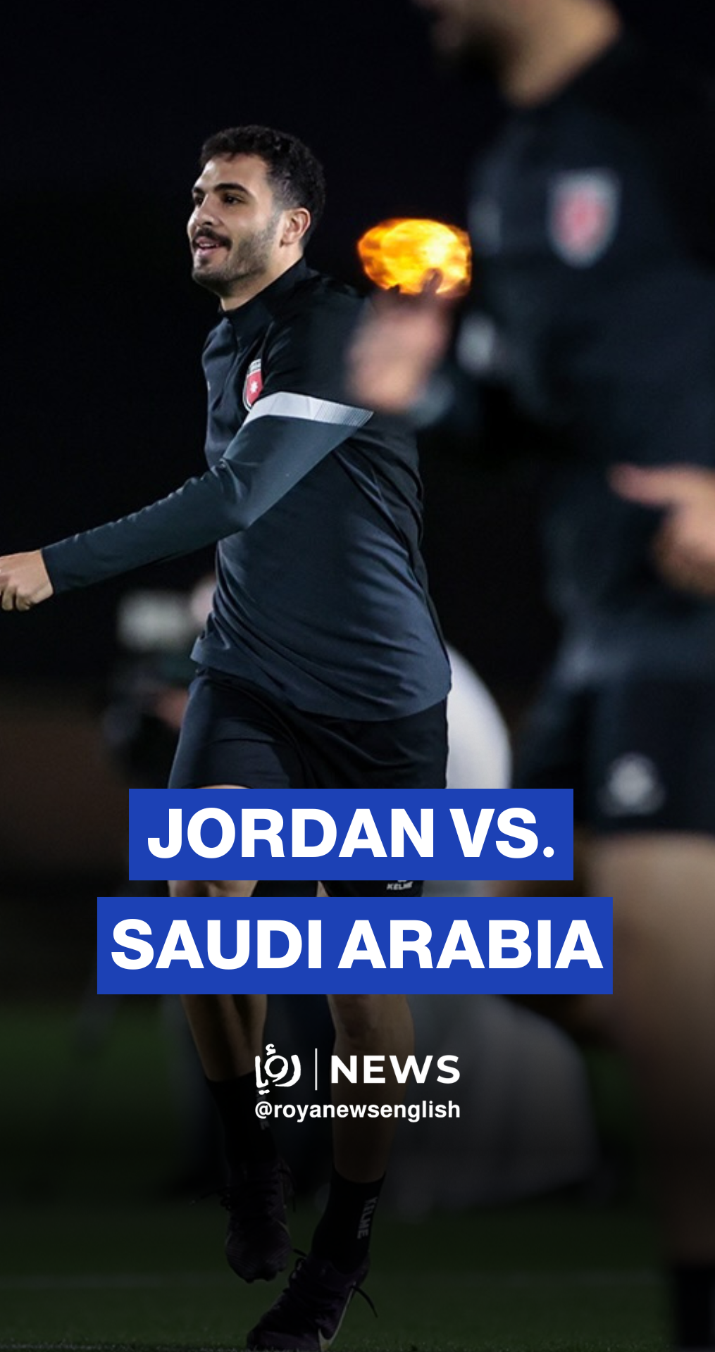 Jordan national team trains ahead of Saudi Arabia clash